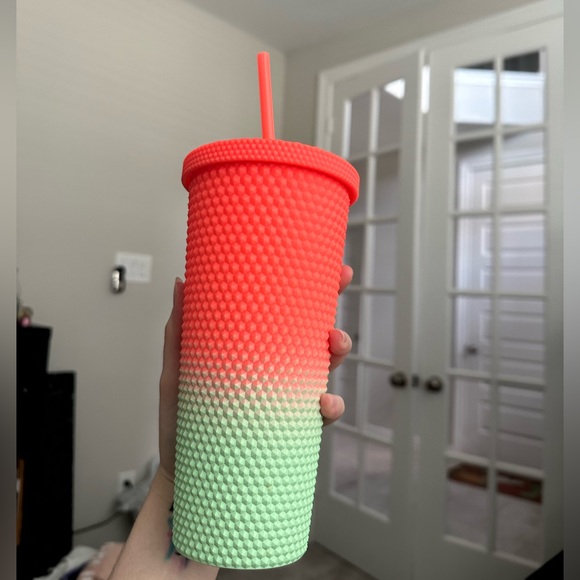 Pink And Green Watermelon Double Wall Cup - Picture 1 of 3